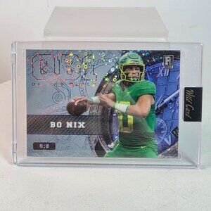 Bo Nix 2023 Wild Card Rookie Quarterback Trading Card 8/8 Special Edition
